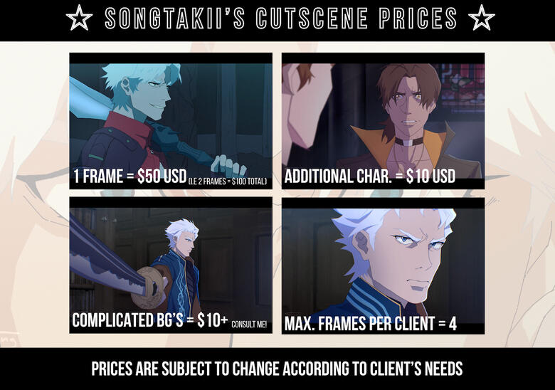 Cutscene Prices